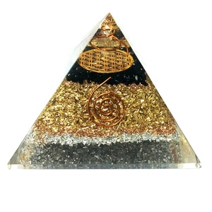 Piramida Orgonit Tembaga Turmalin Hitam Batu Alam Kristal Penyembuhan Reiki Piramida Batu Permata - Product Image 5