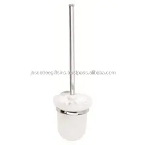 New Style Carved Decoration Metal Wall Mounted Toilet Brush Holder With Chrome Plating Finishing Fancy Design For Holding