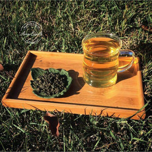 Bandeja de servicio de bambú natural con asas Ideal para decoración de desayuno de mesa de centro otomana - Product Image 2