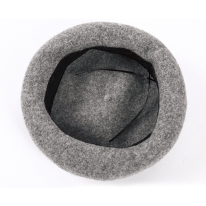 Chapeau béret d'<span class=keywords><strong>hiver</strong></span> en laine feutrée personnalisé pour femmes vente en gros - Product Image 6