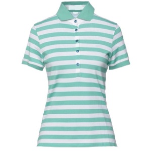 Camiseta Polo de verano de algodón 100% de alta calidad para mujer, nuevo diseño a rayas de secado rápido, transpirable, informal, de longitud corta, personalizada - Product Image 2