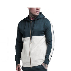 Sweat à capuche double couche avec broderie de logo personnalisé, capuche double, sweat à capuche thermique pour homme, fermeture éclair intégrale, sweat à capuche thermique américain - Product Image 3