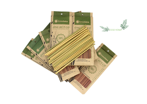 Lot de pailles 100% naturelles et organiques du Vietnam, kit de boisson, herbes naturelles et organiques, personnalisées, fabrication de designer co2go, livraison gratuite - Product Image 3