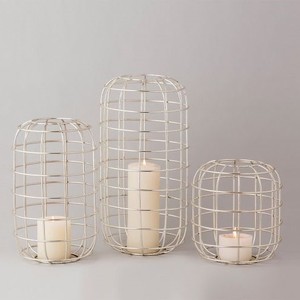 Home Decoration Wedding and Party Use Candle Holder <b>Tealight</b> <b>Lantern</b> Metal Wire With Handle Golden Candle <b>Lantern</b> Holder - Product Image 6