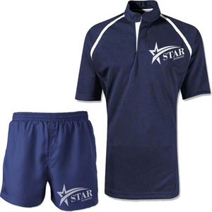 Meilleur design d'uniforme de rugby personnalisé, maillots à manches courtes respirants, nouvelle technique de sublimation, vêtements de sport pour le football - Product Image 1