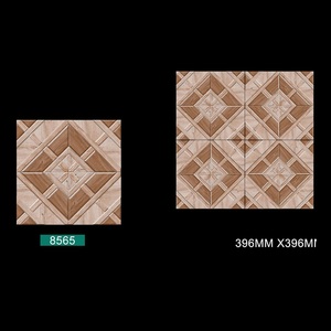 Decoración del hogar Azulejos de suelo mate de porcelana con aspecto de madera de alta calidad 40x40cm - Product Image 3