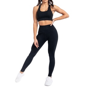 2021 Stylish Women's Gym <b>Leggings</b> Seamless High Quality Sports Yoga Pants Breathable <b>Knitted</b> Fabric Casual for Ladies - Product Image 1
