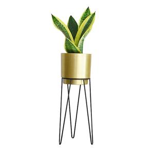 Home Outdoor Wedding Party Decorating <b>Planter</b> <b>Gold</b> Plated Finishing Metal <b>Planter</b> With Stand Top Trending Garden Ware <b>Planters</b> - Product Image 2