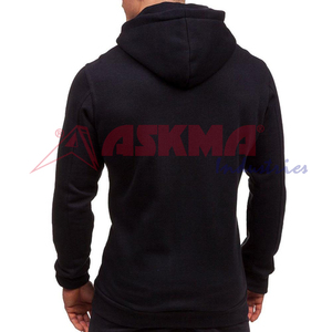 Pull-over à capuche zippé en molleton de 320 g/m² avec logo personnalisé Grandes tailles respirant et décontracté pour l'hiver Prix de gros - Product Image 6
