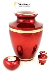 Urne funéraire artisanale en métal pour cendres humaines adultes, urne commémorative décorative, conteneur funéraire au design personnalisé - Product Image 4