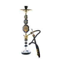 Nouvel Arrivage Farida Chicha Mini Égyptienne de Luxe Faite à la Main en Bois Laqué, avec Décorations en Nacre et Laiton, Sculptée Unique