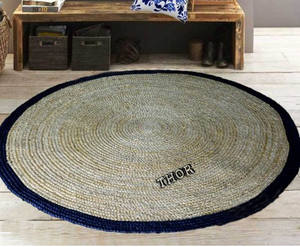 Design Jute <b>Rug</b> Braided Kitchen Area <b>Rug</b> Grass Reversible Vintage Bedroom Braided <b>Round</b> Jute <b>Rug</b> 240cm - Product Image 2