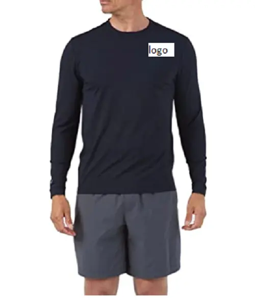 Hot Selling Men Athletic & Leisure Wear T-Shirts Sonnenschutz Langarm T-Shirt mit Rundhals ausschnitt aus Bangladesch