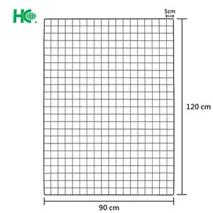 Marco de red de alambre montado en la pared rectangular Estantes de exhibición de tienda minorista en embalaje de cartón - Product Image 2
