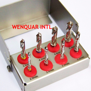 Brocas para Implantes Dentales, 8 Uds., Irrigación Interna, Acabado Pulido, Certificado CE, Instrumentos Quirúrgicos Dentales de Alta Calidad - Product Image 1