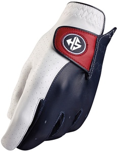 Gants de Golf pour hommes, antidérapants, en cuir, blanc et bleu, interface respirante de haute qualité - Product Image 3