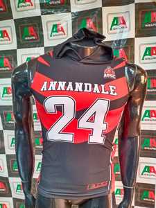 Maillot de Sublimation personnalisé, manches moins adaptées, Polyester extensible, Micro maille 7on7, uniforme de Football américain, pour jeunes adultes, 2025 - Product Image 4