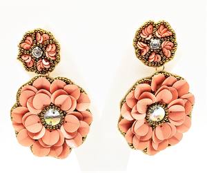 Pendientes de cuerda trenzada de macramé geométrico de declaración hecha a mano estilo bohemio de moda con urdimbre cristal diamante piedra preciosa para regalo - Product Image 2