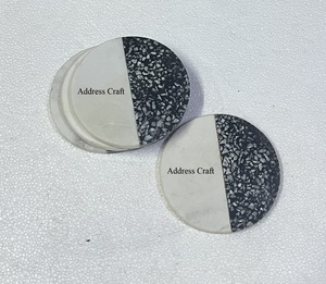 Best Quality Terrazzo Tea <b>Coasters</b> Marble <b>Coasters</b> for Drinks Mats <b>and</b> Pad Tableware Hotel Restaurant Hot Selling Resin <b>Coasters</b> - Product Image 5