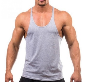 Débardeur de sport slim pour homme, sans manches, séchage rapide, respirant, tricoté, imprimé, grande taille, OEM 2026 - Product Image 2