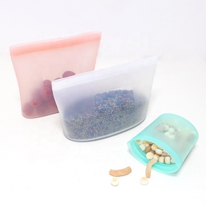 Silicone Food Bag Siliconefood Hot Selling Easy Stand Up Freezer Reusable Silicone Food Storage Bag