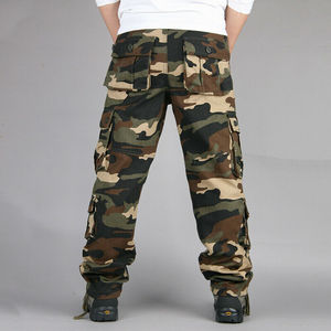 Mens Cargo Trousers Camouflage Print Cargo Trousers for Men with Custom Multi Pockets and High Quality Cotton Material - Product Image 4