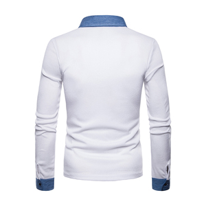 ผู้ชายแฟชั่นเสื้อกันหนาว Slim Fit ผู้ชายขนาดใหญ่เสื้อลำลองเสื้อโปโลผู้ชาย - Product Image 2