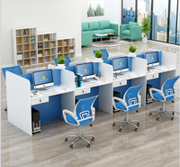 Bureau combo personnel, meuble de bureau, pour 4 personnes, combinaison