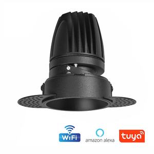 Smartytriac — <span class=keywords><strong>spot</strong></span> lumineux <span class=keywords><strong>LED</strong></span> encastrable pour le <span class=keywords><strong>plafond</strong></span>, avec technologie COB, lumière à intensité réglable, sans contours, 0-10V - Product Image 4