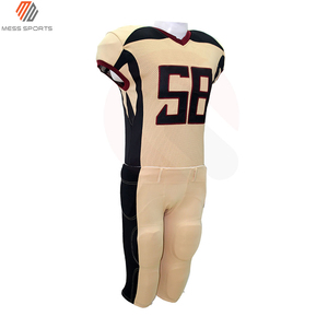 Uniforme de football américain personnalisé, maillot sans manches à col en V avec motif étoiles et rayures, tissu en maille respirant pour adultes - Product Image 3