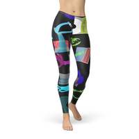 Leggings Personalizados al por Mayor con Diseño Nuevo de Monsters-Inc - en Capri o de Longitud Completa