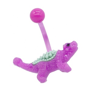 Nette schildkröte glow in <span class=keywords><strong>the</strong></span> dark Nabel/Bauch ring acryl körper schmuck - Product Image 2