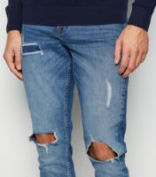 Jean en denim déchiré et délavé bleu clair, coupe droite et ajustée, pour homme – Nouvelle collection 2020, le plus vendu au Bangladesh