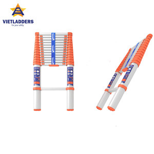 <span class=keywords><strong>EN131</strong></span> bạc màu Kính thiên văn nhôm bản lề thang với 11 bước ngoài trời có thể gập lại gấp escalera - Product Image 6