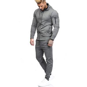 Wholesale hot selling custom logo fashion tracksuit hoodie sweatshirt suits sport jacket men's sports track suit - Product Image 2