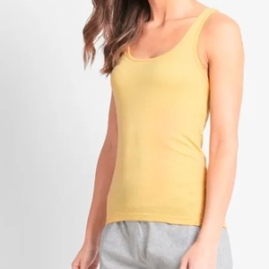 Vente en gros Débardeur Skinny Fit personnalisé Séchage rapide Respirant Coton Yoga Stretch Workout Singlet Casual Sport Style pour Gym - Product Image 4