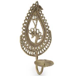 <b>Brass</b> Metal Candle Holder Best Selling New Design Fancy Good Design Home Decoration Candle Stand Wall Art Hanging Candle Stand - Product Image 1