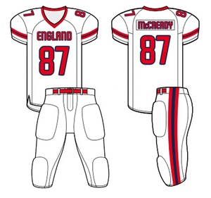 Tenues de football américain grande taille respirantes, nouveau design estival, maillot sublimé brodé, vente en gros, manches courtes - Product Image 4
