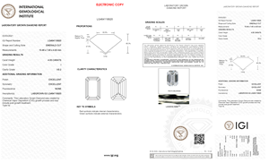 Diamant de 4,05 carats, émeraude de laboratoire, taille excellente, clarté VS2, couleur I, certifié IGI et CVD, échelle de Mohs 10, décoration de bijoux - Product Image 2