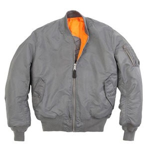 Blouson Bomber Homme Réversible à Col Montant Noir en Toile Imperméable et Coupe-Vent pour l'Hiver, Personnalisable avec Logo – Vente en Gros - Product Image 2