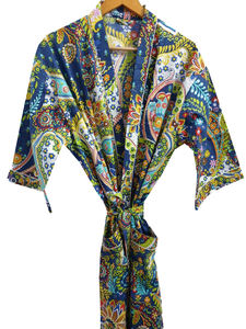 Kimonos pour femmes, cardigan de plage longue ouverte sur le devant à imprimé floral à la mode pour l'été, produit de première qualité de l'Inde, vente en gros - Product Image 2