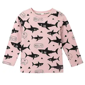 Venta al por mayor personalizado impreso algodón manga corta Camiseta para niños cuello redondo estilo casual moda chica diseño - Product Image 1