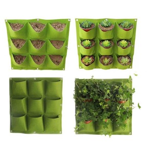 Treo Dọc Tường Planter Treo Tường Grow Bag Ngoài Trời Trong Nhà Làm Vườn Dọc Greening Flower Container, Trồng Túi S - Product Image 4