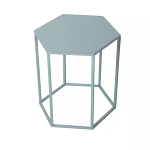 โมเดิร์นที่มีสีสันโลหะกรอบโลหะห้องนั่งเล่นตารางด้านข้าง - Product Image 3