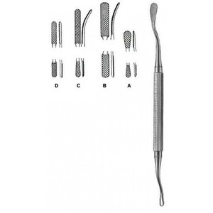 Fomon-raspa nasal quirúrgica doble/pilling, raspa nasal de doble cara - Product Image 1