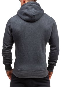 Sudaderas con Capucha Personalizadas OEM 2021 para Hombre, Diseño Sólido, Tejido de Felpa, Cuello Redondo, Bolsillos, Tallas Grandes, Logotipo Impreso, Venta al Por Mayor de Fábrica - Product Image 6