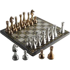 Royal <b>Chess</b> Game With Plated Finishing Colored Brass and Silver Design <b>Chess</b> Game for Tableware Game - Product Image 2