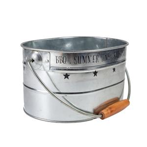 Kimelyda Panier de rangement traditionnel en métal galvanisé à 6 compartiments, organisateur de cuisine et porte-bière pour les fêtes - Product Image 4