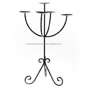 Candelabros de Hierro para Interiores Aliana, Elegantes Portavelas Hechos a Mano, Ecológicos, para Bodas, Faroles, Frascos para el Hogar - Product Image 5