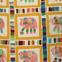 Nouveauté, draps de lit en coton imprimés et brodés personnalisables Brazeal Studio, motif géométrique, tailles personnalisées, multicolores, pour la maison